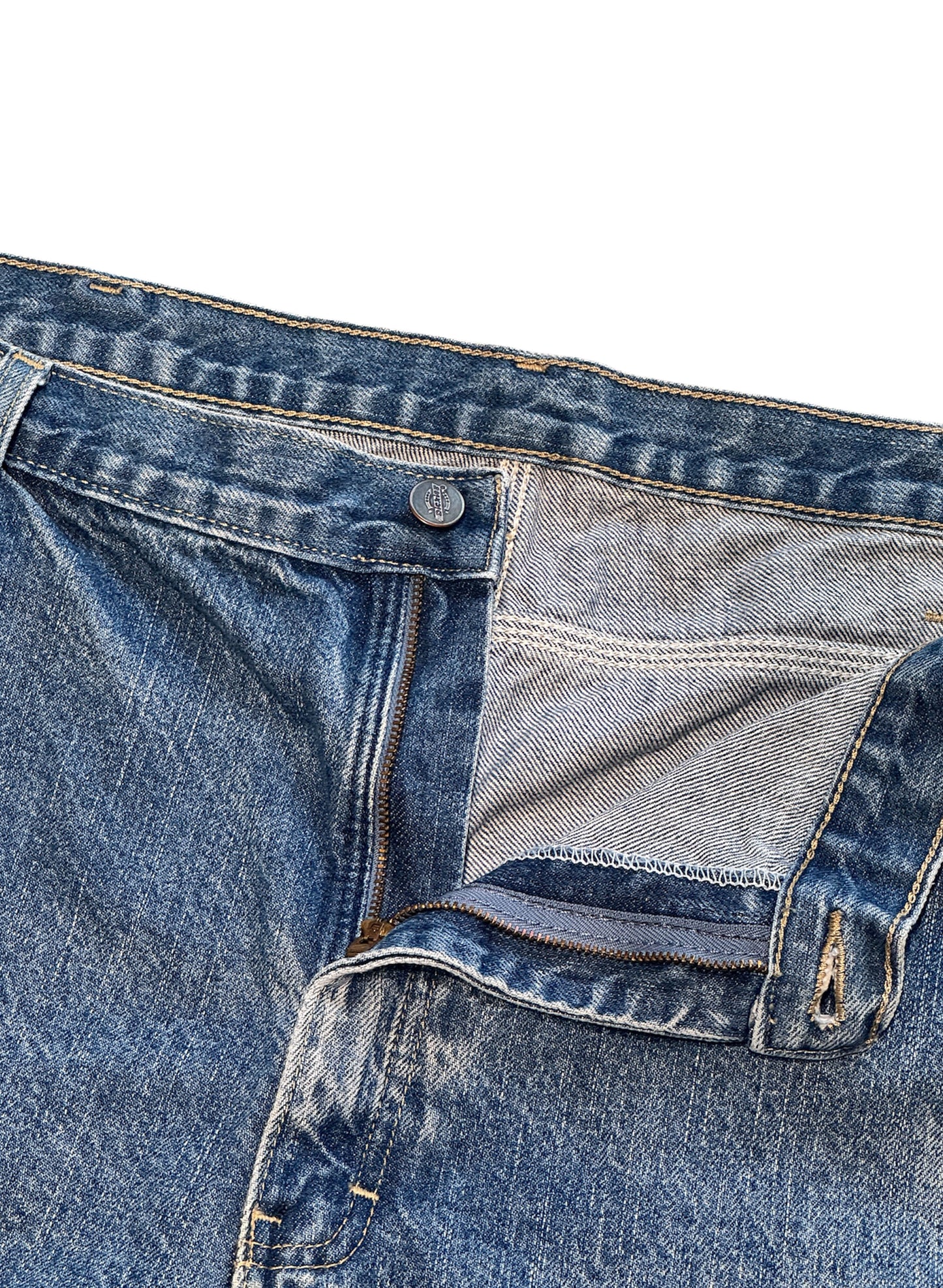 (SUP-395) 90's Dickies CARPENTER DENIM SHORTS "CUT OFF" (w40相当)