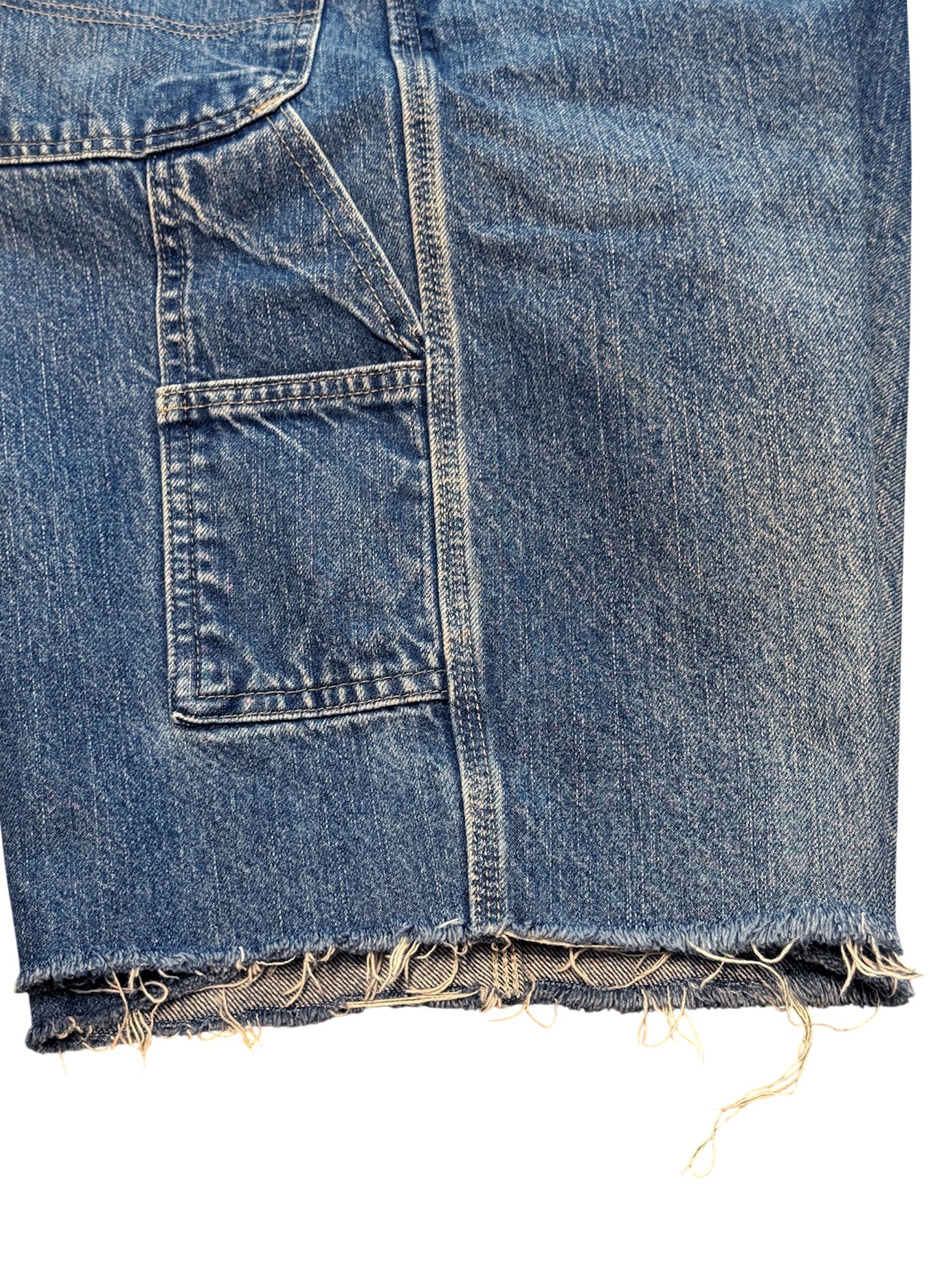 (SUP-395) 90's Dickies CARPENTER DENIM SHORTS "CUT OFF" (w40相当)