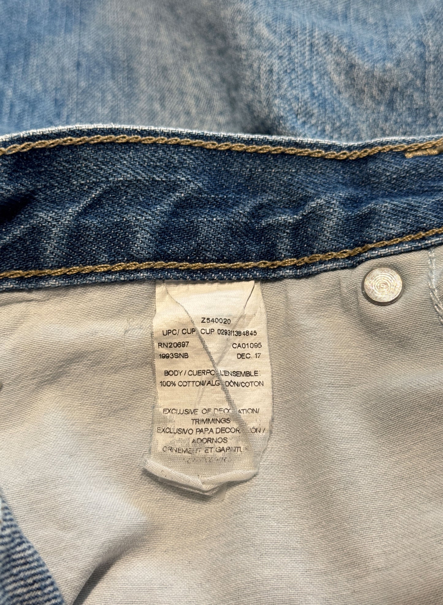 (SUP-395) 90's Dickies CARPENTER DENIM SHORTS "CUT OFF" (w40相当)