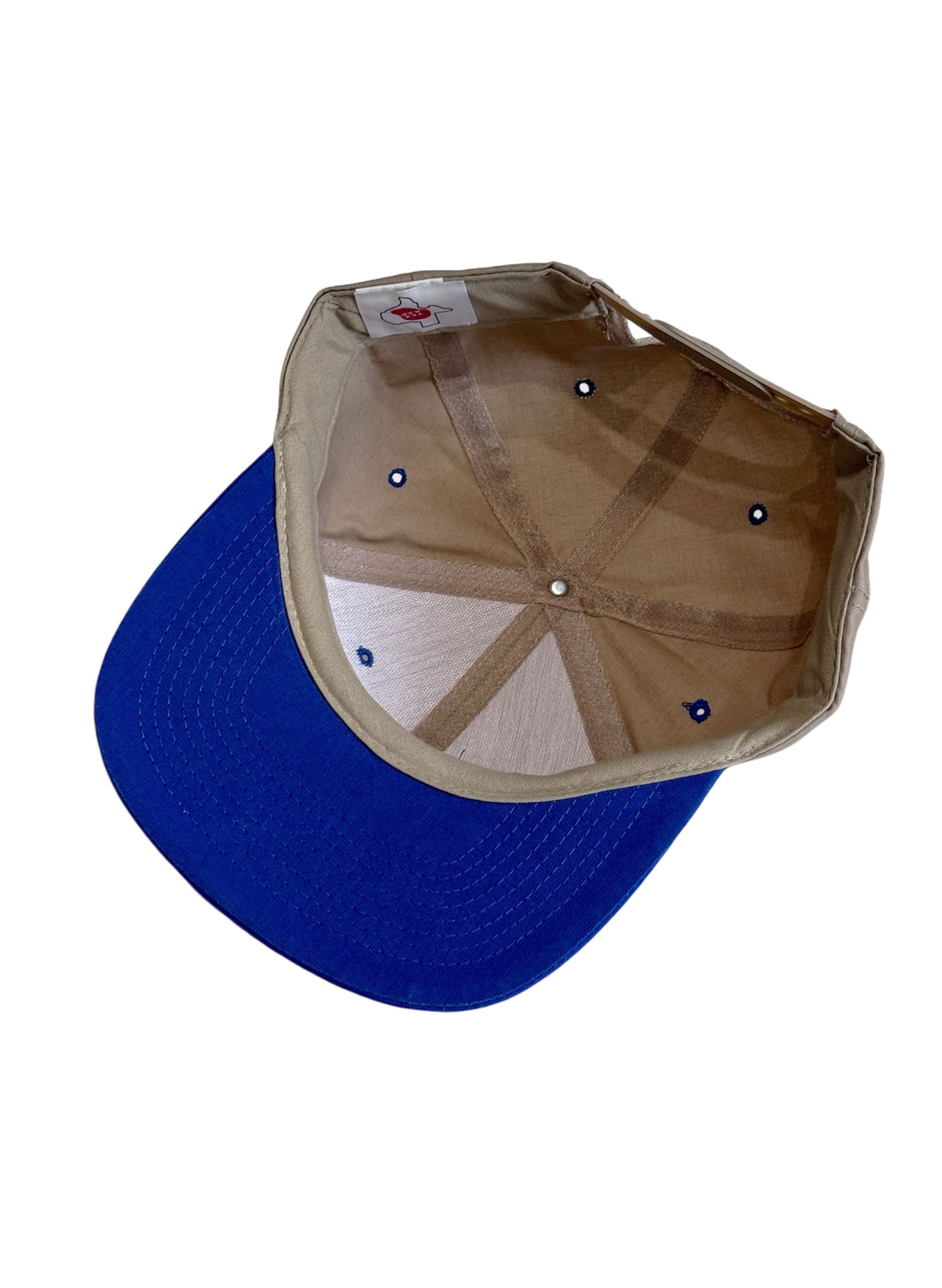 (SUP-212) VINTAGE TRUCKER CAP MARLIN - BEIGE/BLUE