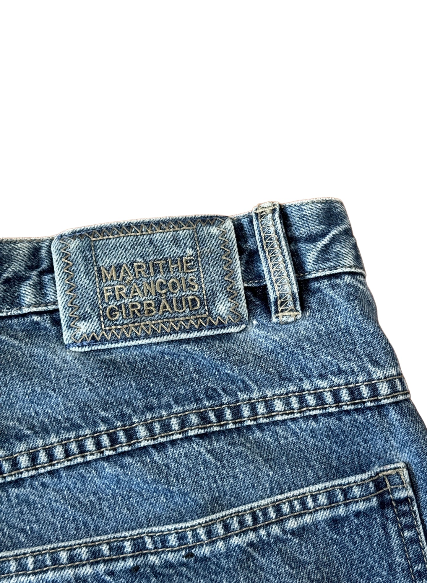 (SUP-122) MARITHE FRANCOIS GIRBAUD DENIM SHORTS (W36)