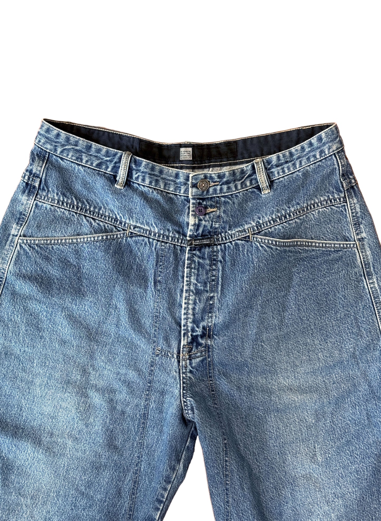 (SUP-122) MARITHE FRANCOIS GIRBAUD DENIM SHORTS (W36)