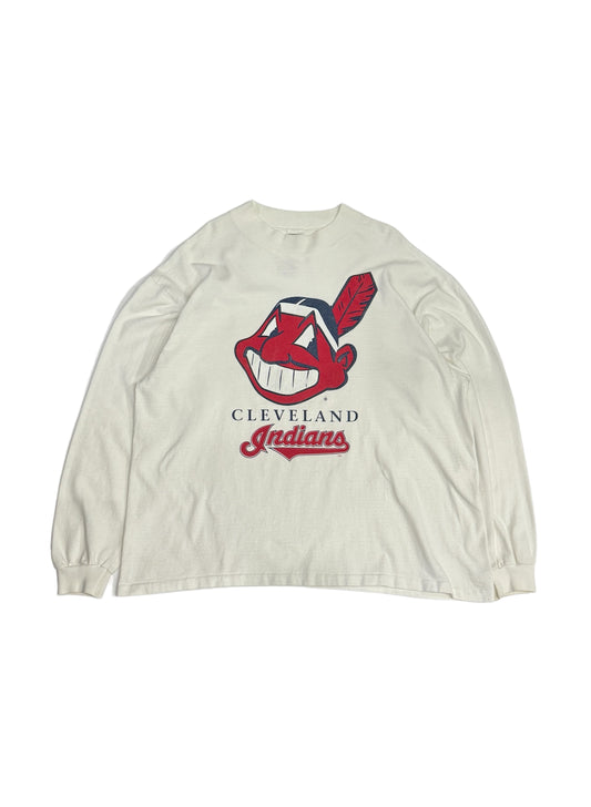 (SUP-110)  CLEVELAND INDIANS LS TEE  (XL)