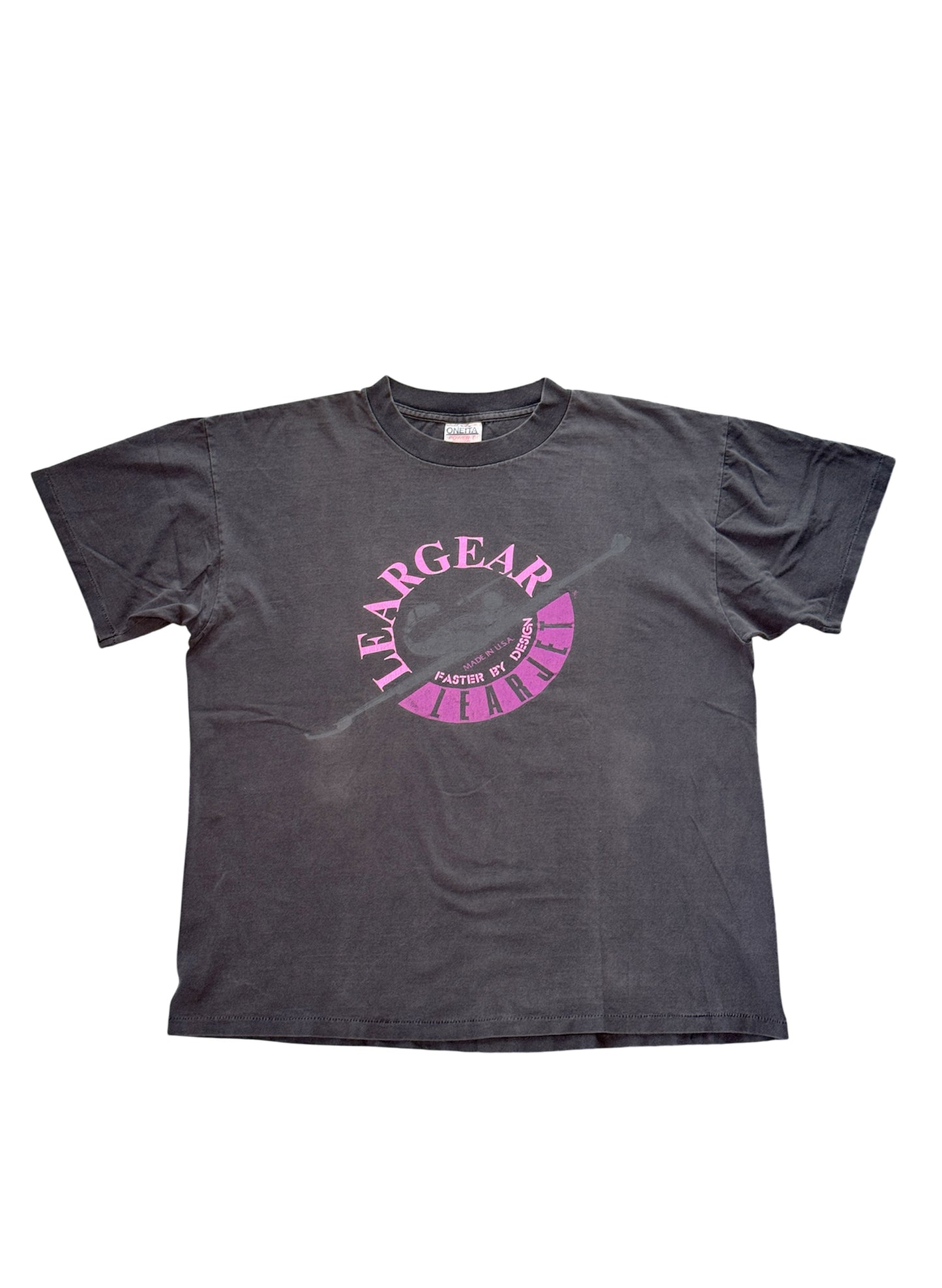 (SUP-405) 80s LEARGER LEARJET TEE - MADE IN U.S.A. (XL)