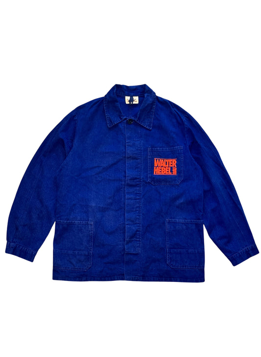 (SUP-411) HERRINGBONE EURO WORK JACKET - BLUE