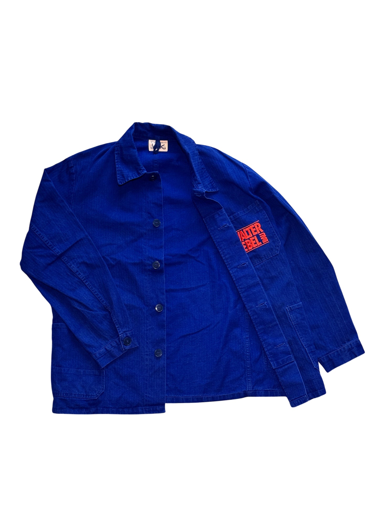 (SUP-411) HERRINGBONE EURO WORK JACKET - BLUE (50・Lサイズ相当)