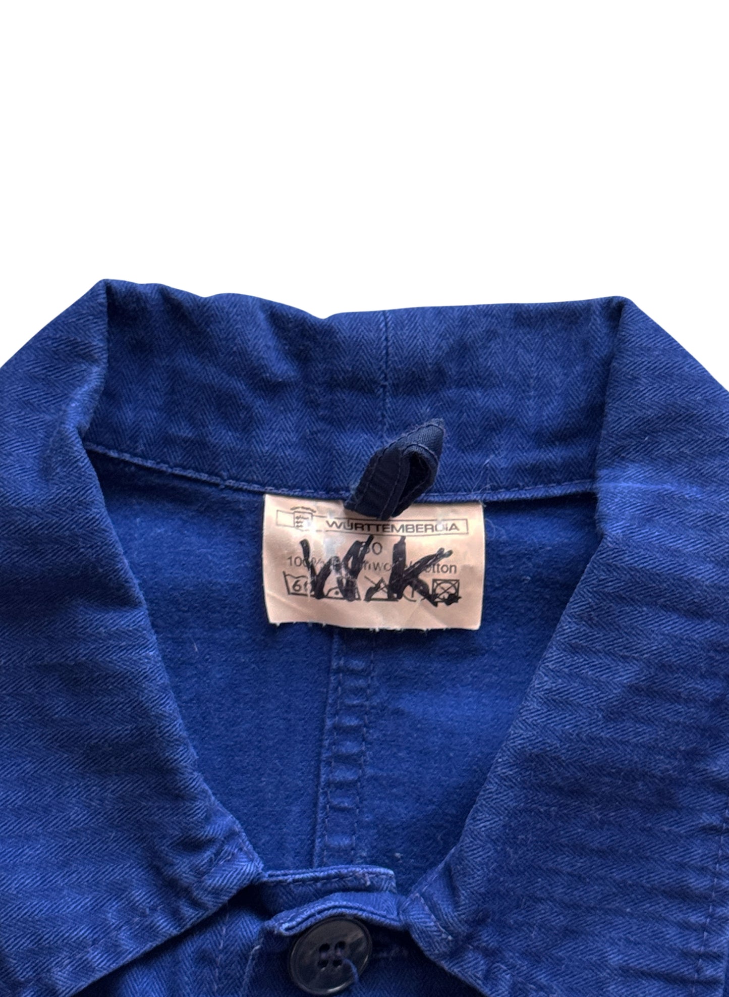 (SUP-411) HERRINGBONE EURO WORK JACKET - BLUE (50・Lサイズ相当)