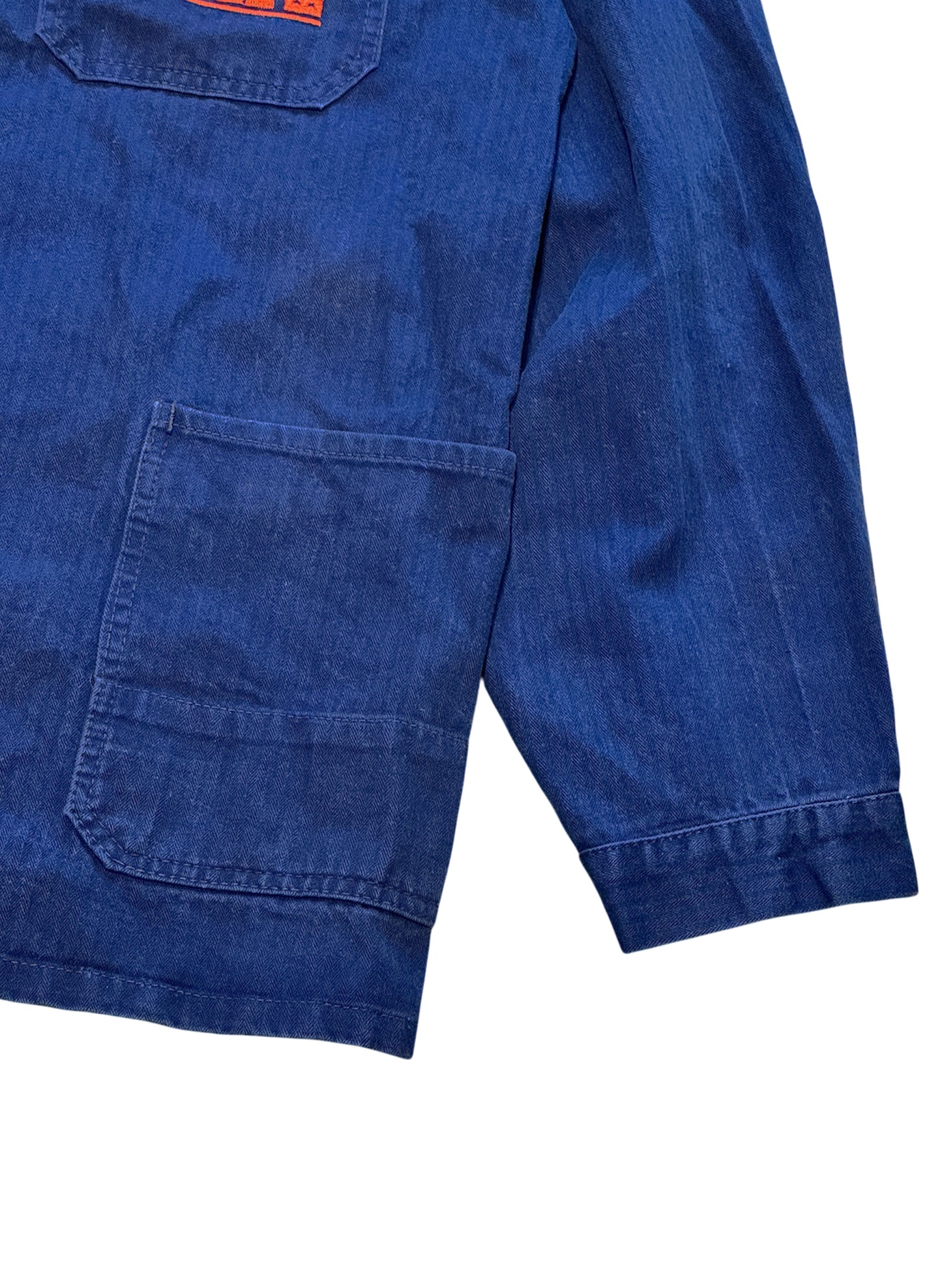 (SUP-411) HERRINGBONE EURO WORK JACKET - BLUE (50・Lサイズ相当)