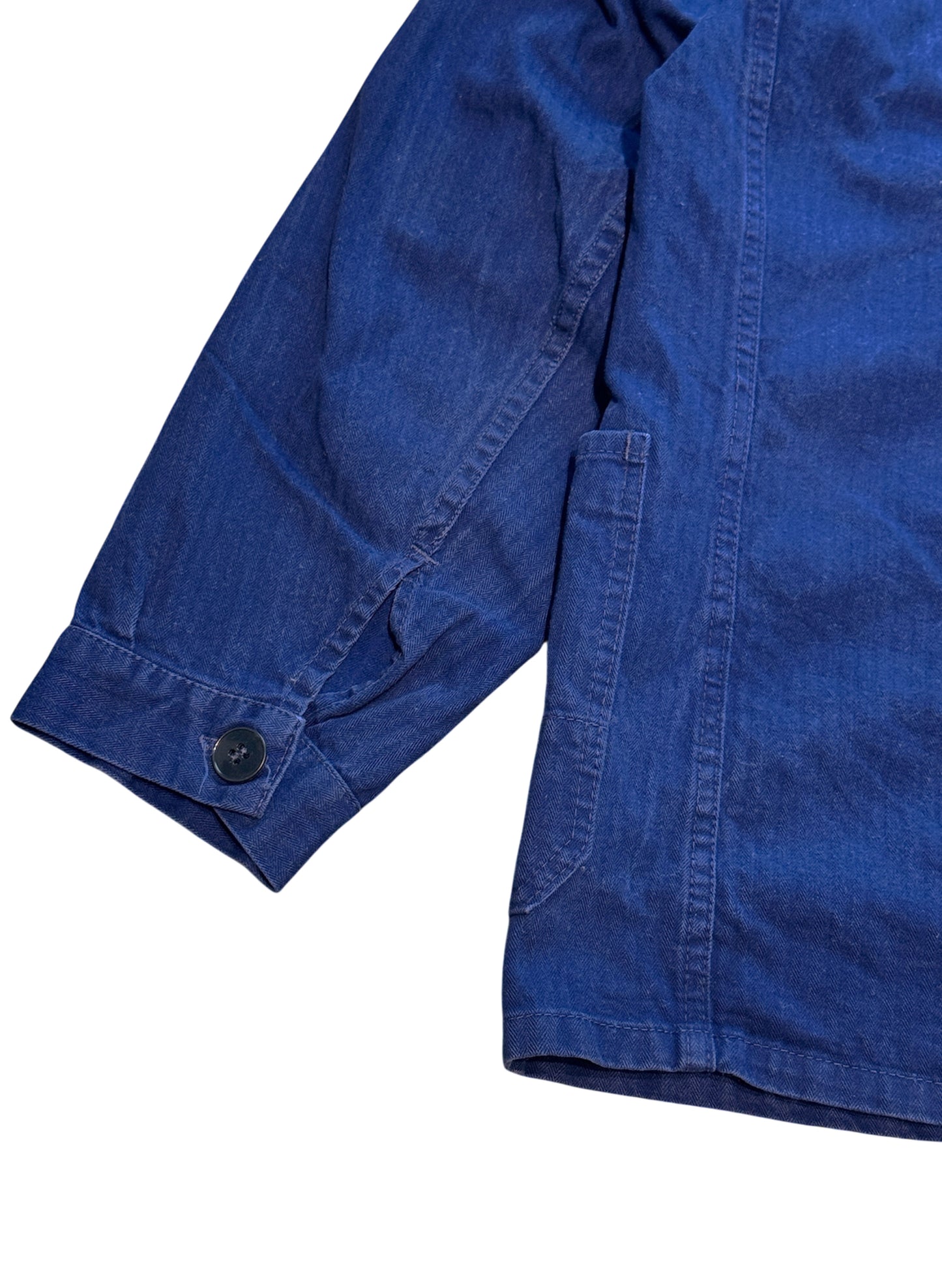 (SUP-411) HERRINGBONE EURO WORK JACKET - BLUE (50・Lサイズ相当)