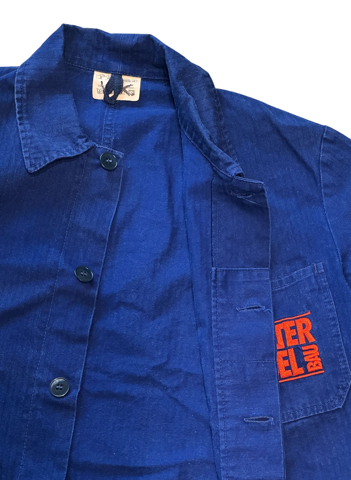 (SUP-411) HERRINGBONE EURO WORK JACKET - BLUE (50・Lサイズ相当)