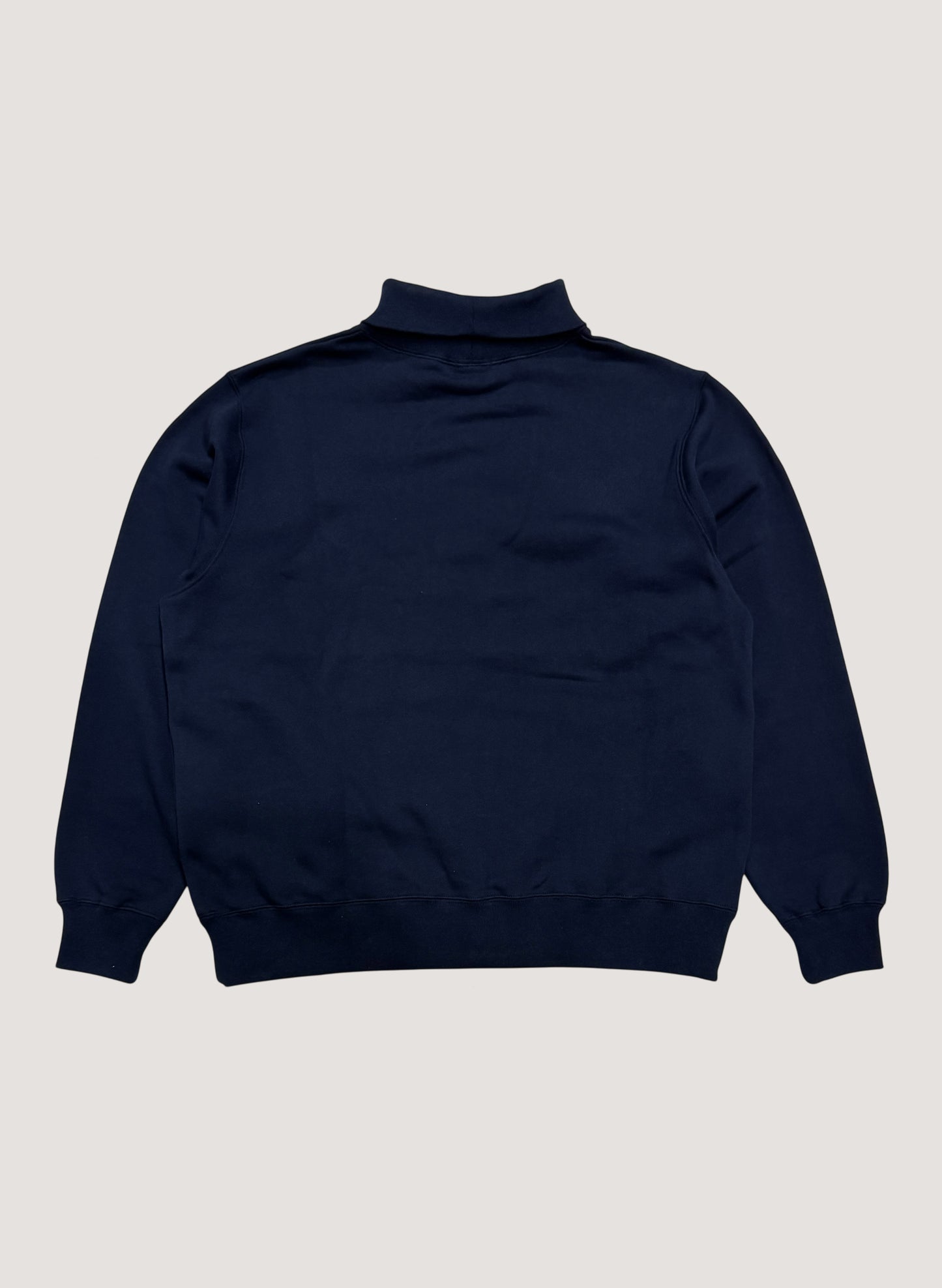 WOODBLOCK SWEAT TURTLE NECK NAVY (WB-25SS-003)