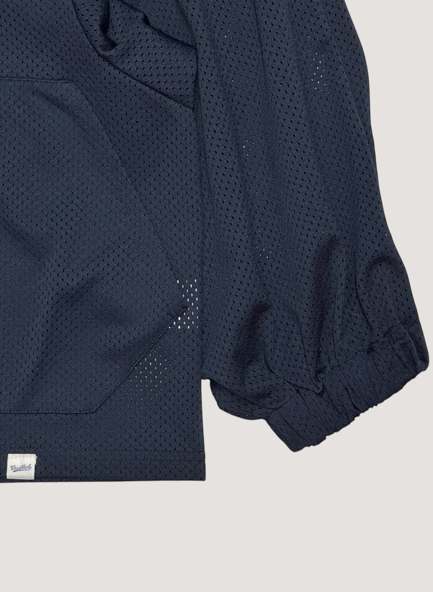 WOODBLOCK 42 MESH FOOTBALL LS SHIRT NAVY/WHITE (WB-25SS-004)