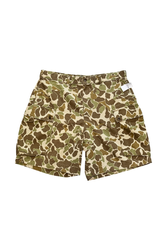 (SUP-347) GAP DEADSTOCK HERRINGBONE CAMO 8" CARGO SHORT (w33)