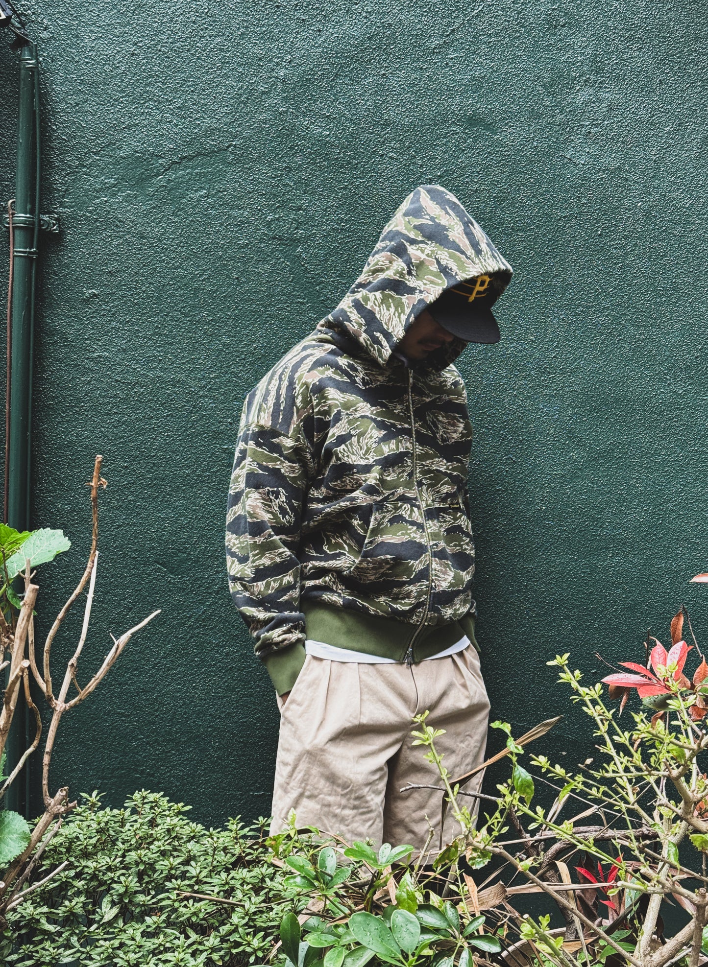 WOODBLOCK W-ZIP SWEAT HOODIE TIGER CAMO (WB-25SS-007)