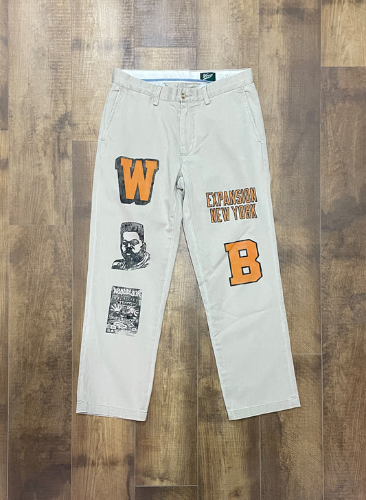 EXPANSION NY x WOODBLOCK CUSTOMIZED VINTAGE CHINO PANTS 16 (WB-23AW-EXPC16)