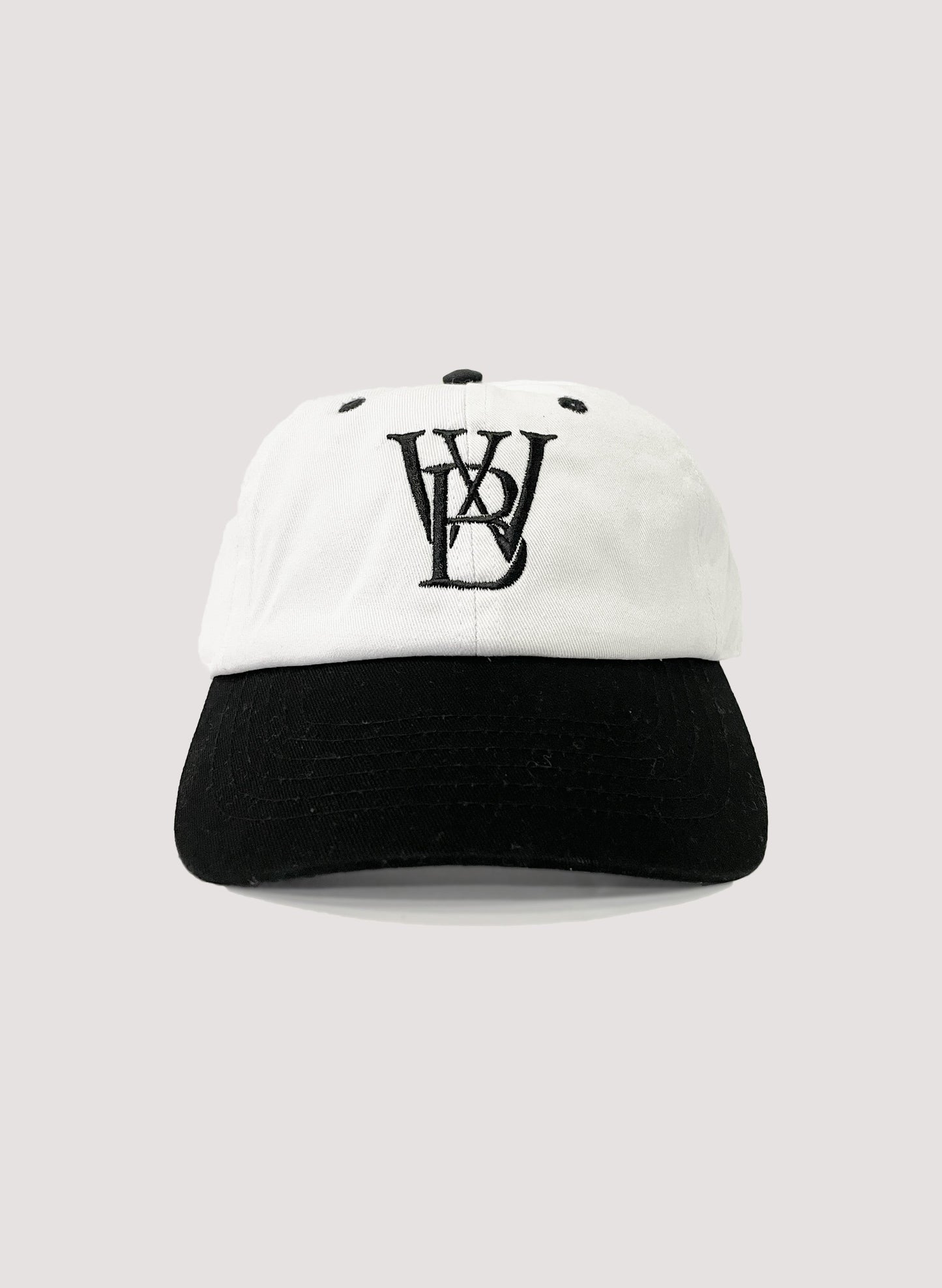 WOODBLOCK WB CLASSIC LOGO 2TONE CAP WHITE/BLACK (WB-25SS-023)