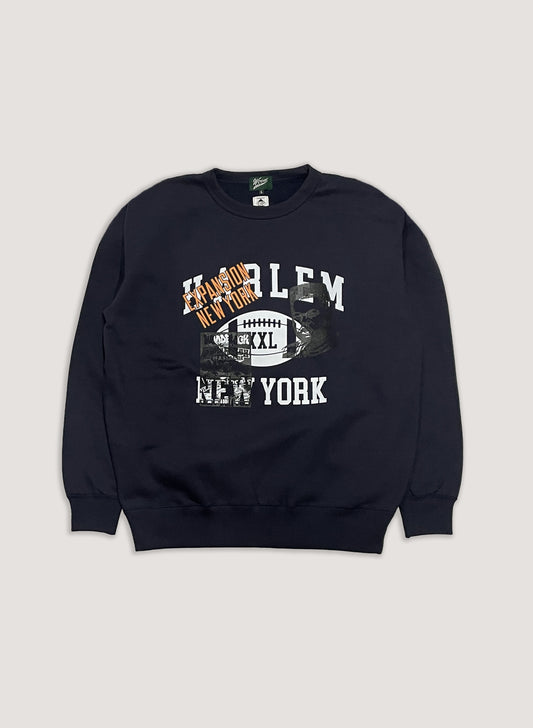 EXPANSION NY x WOODBLOCK CREW NECK SWEAT NAVY (WB-23AW-EXP03)