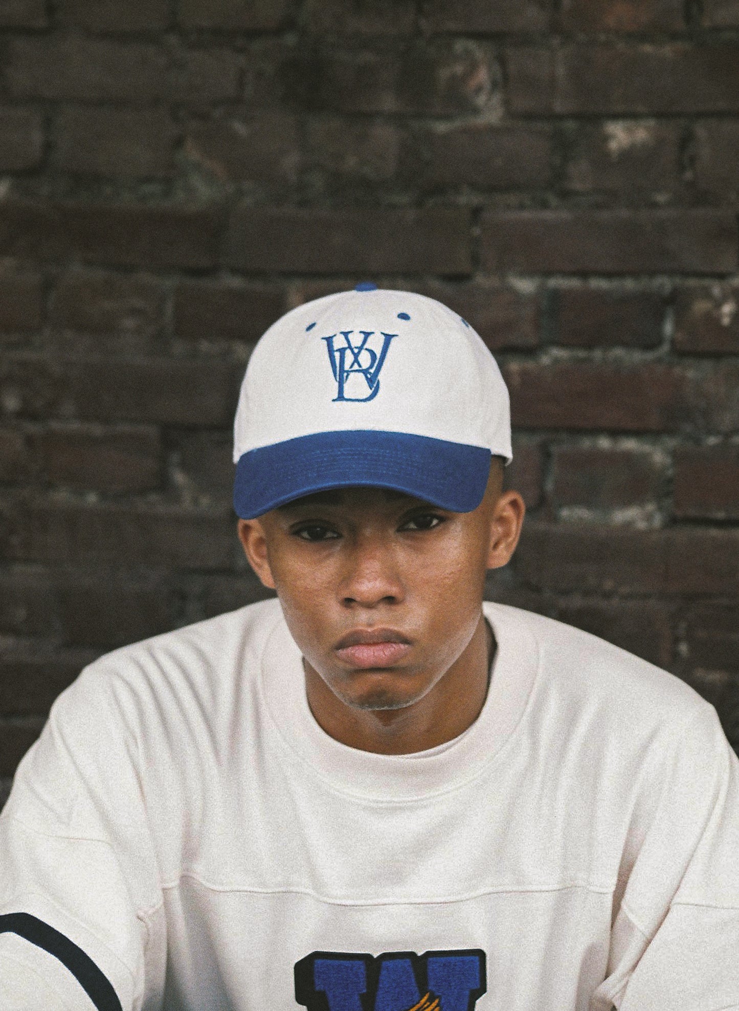 WOODBLOCK WB CLASSIC LOGO 2TONE CAP WHITE/BLUE (WB-25SS-023)