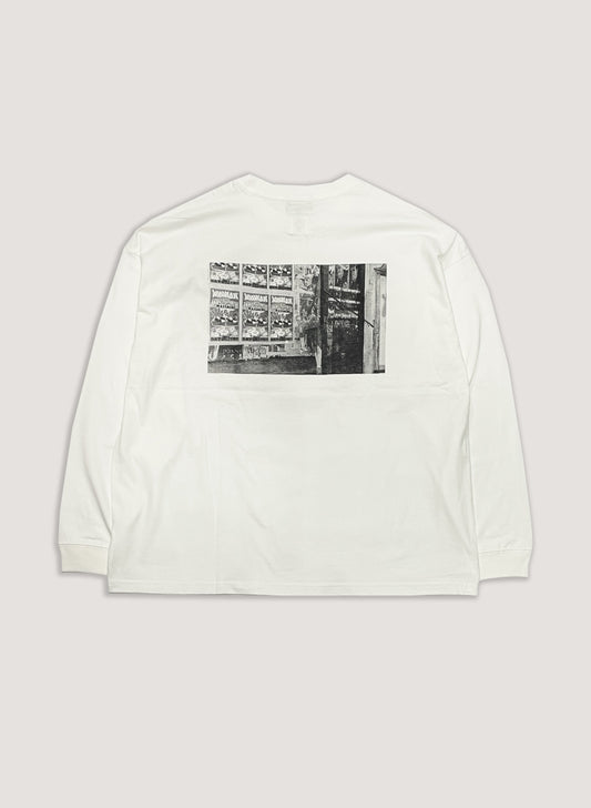 EXPANSION NY x WOODBLOCK POSTER PHOTO LS TEE WHITE (WB-23AW-EXP02)
