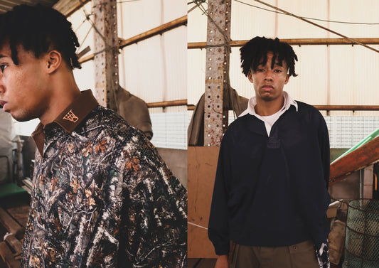 WOODBLOCK LS MESH RUGGER SHIRT