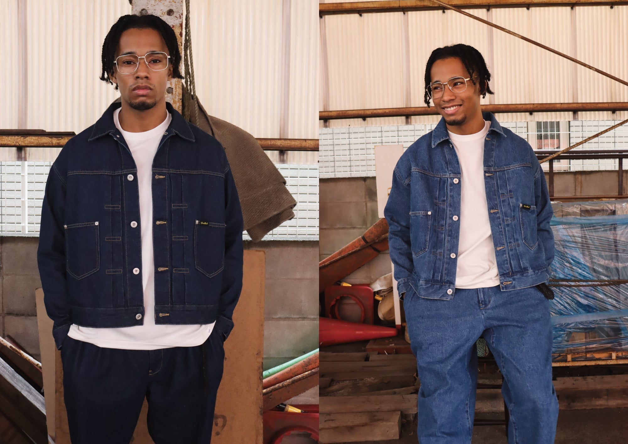 ジャケット・アウター WOODBLOCK 2nd TYPE DENIM JACKET WOODBLOCK 2nd TYPE DENIM JACKET & 2TUCK DENIM TROUSERS
