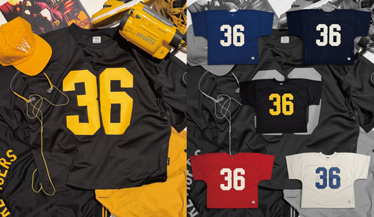 WOODBLOCK 36 S/S CREW NECK MESH FOOTBALL SHIRT