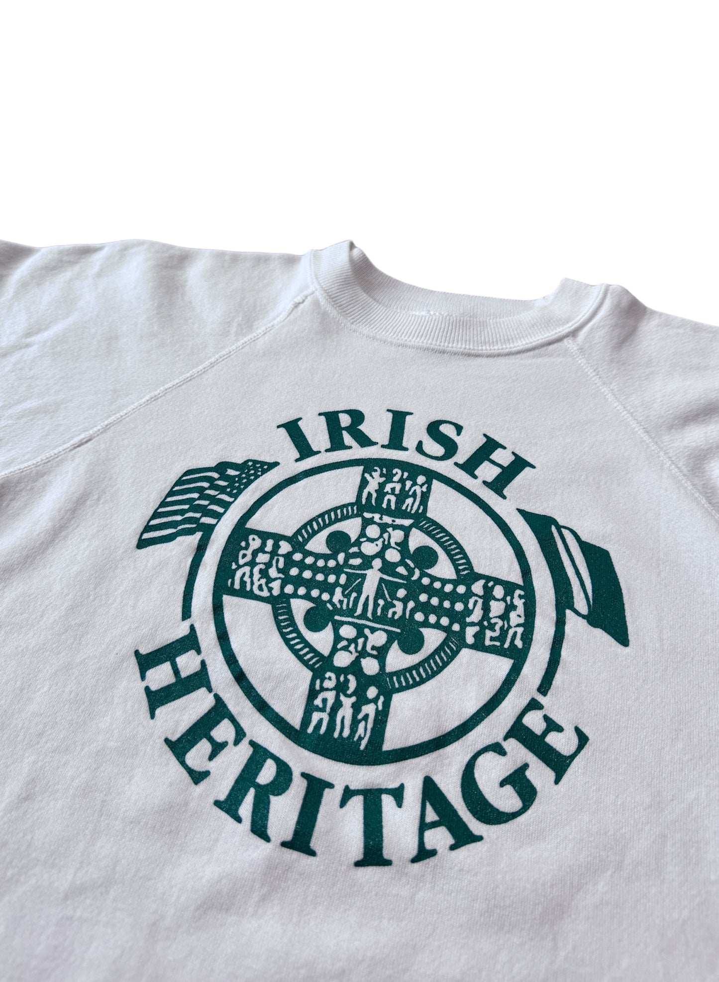 (SUP-011)  IRISH HERITAGE RAGLAN SWEAT  (L)