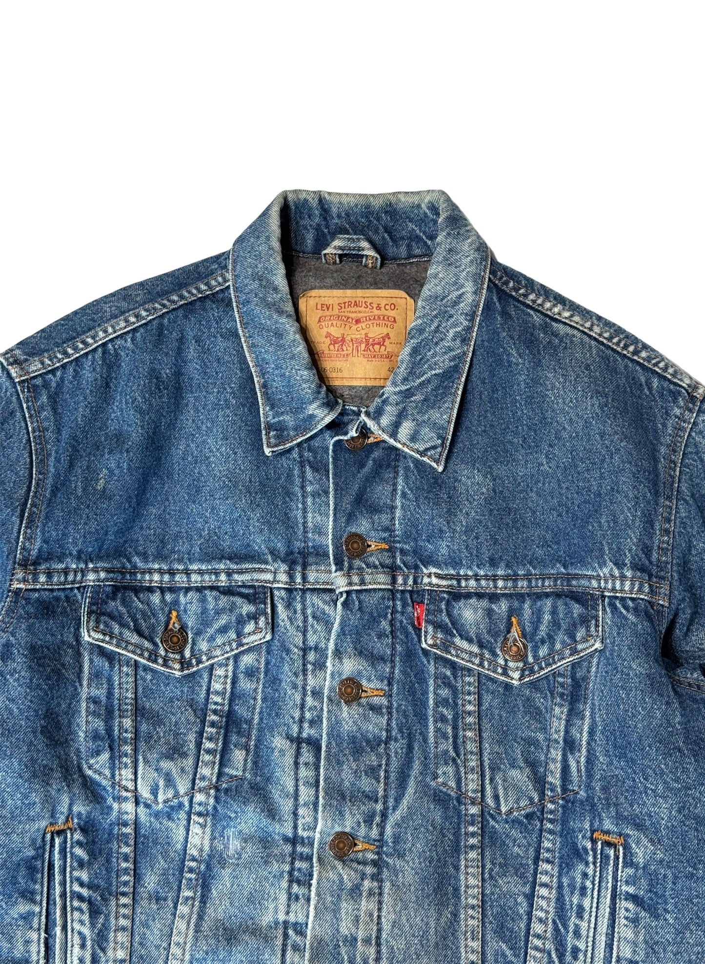 (SUP-013)  LEVI’S 70506 - 0316 FLANNEL - MADE IN USA  (42・L相当)