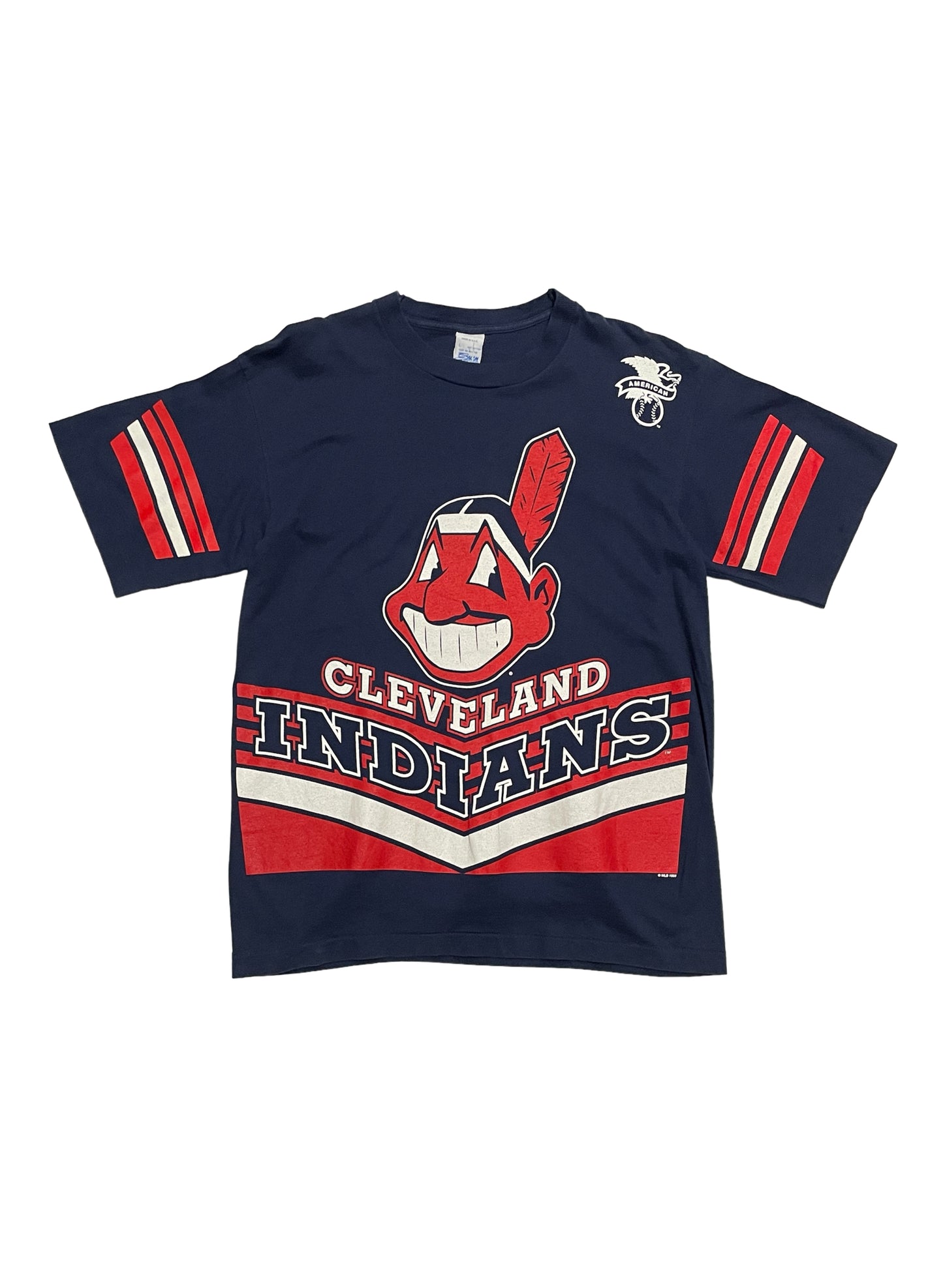 (SUP-025) CLEVELAND INDIANS BIG LOGO TEE