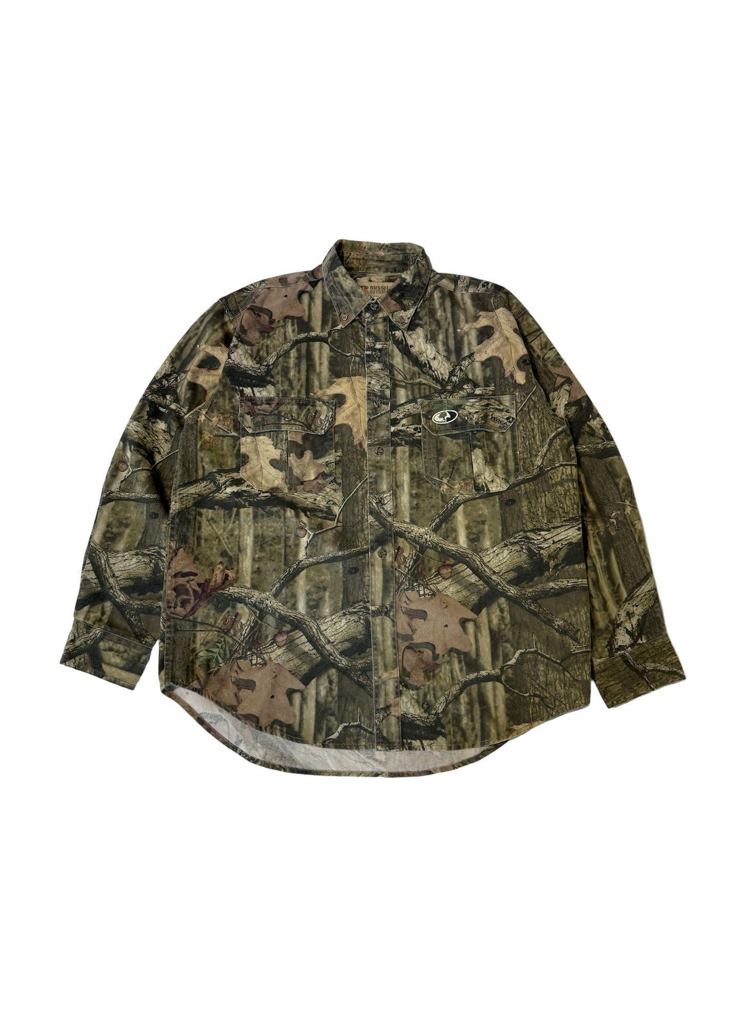 (SUP-035)  RUSSELL OUTDOORS REAL TREE B.D SHIRT  (L)