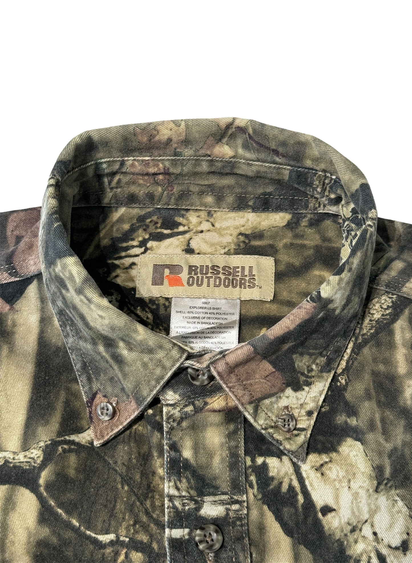 (SUP-035)  RUSSELL OUTDOORS REAL TREE B.D SHIRT  (L)