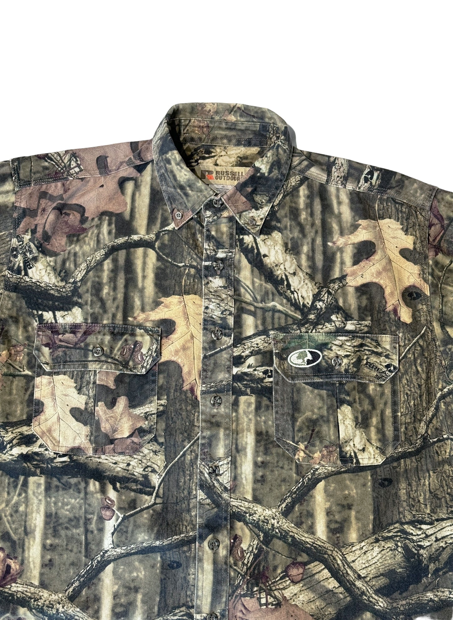 (SUP-035)  RUSSELL OUTDOORS REAL TREE B.D SHIRT  (L)