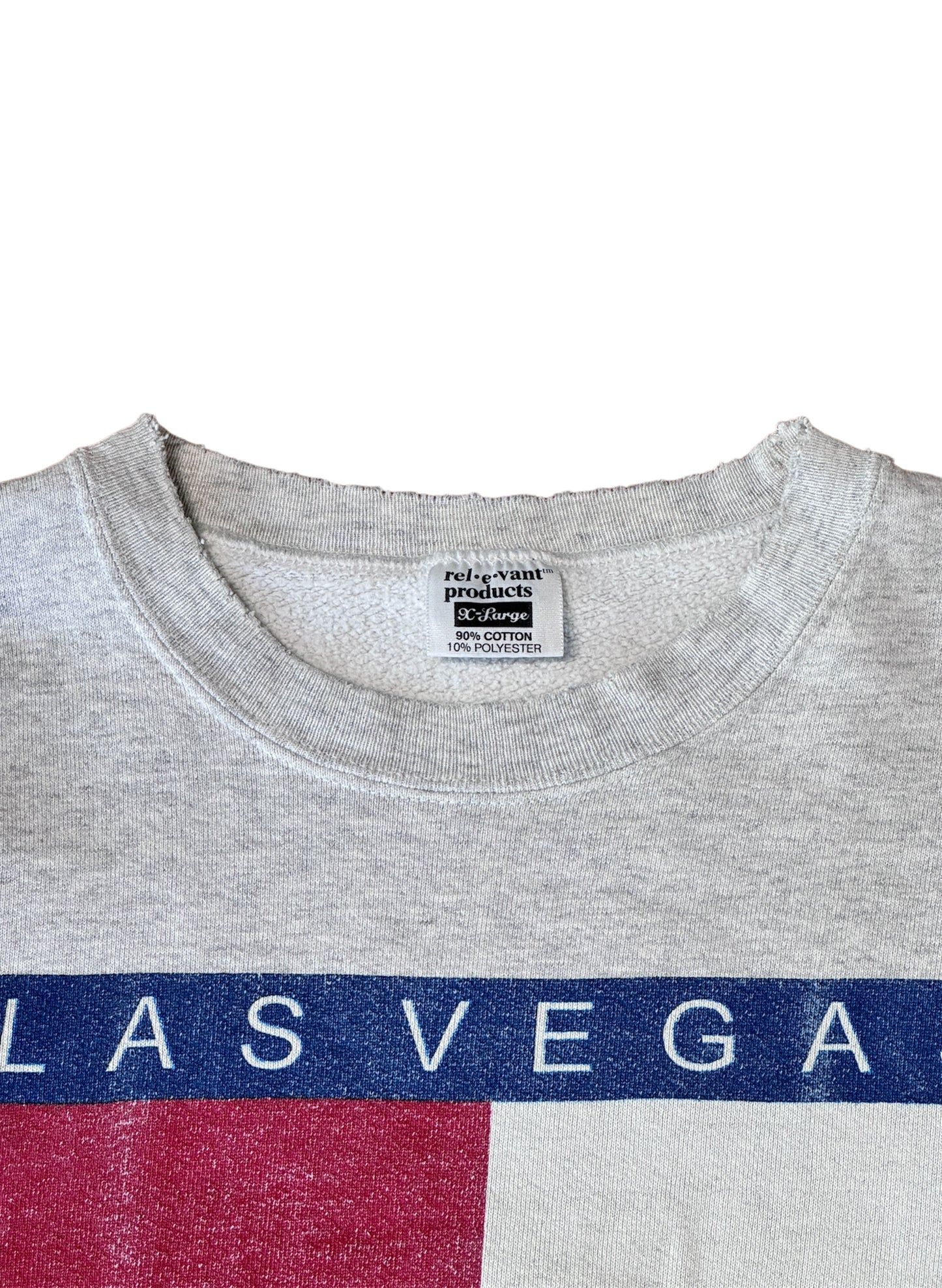 (SUP-059)  LAS VEGAS SWEAT - MADE IN U.S.A. - ASH.GREY (XL)