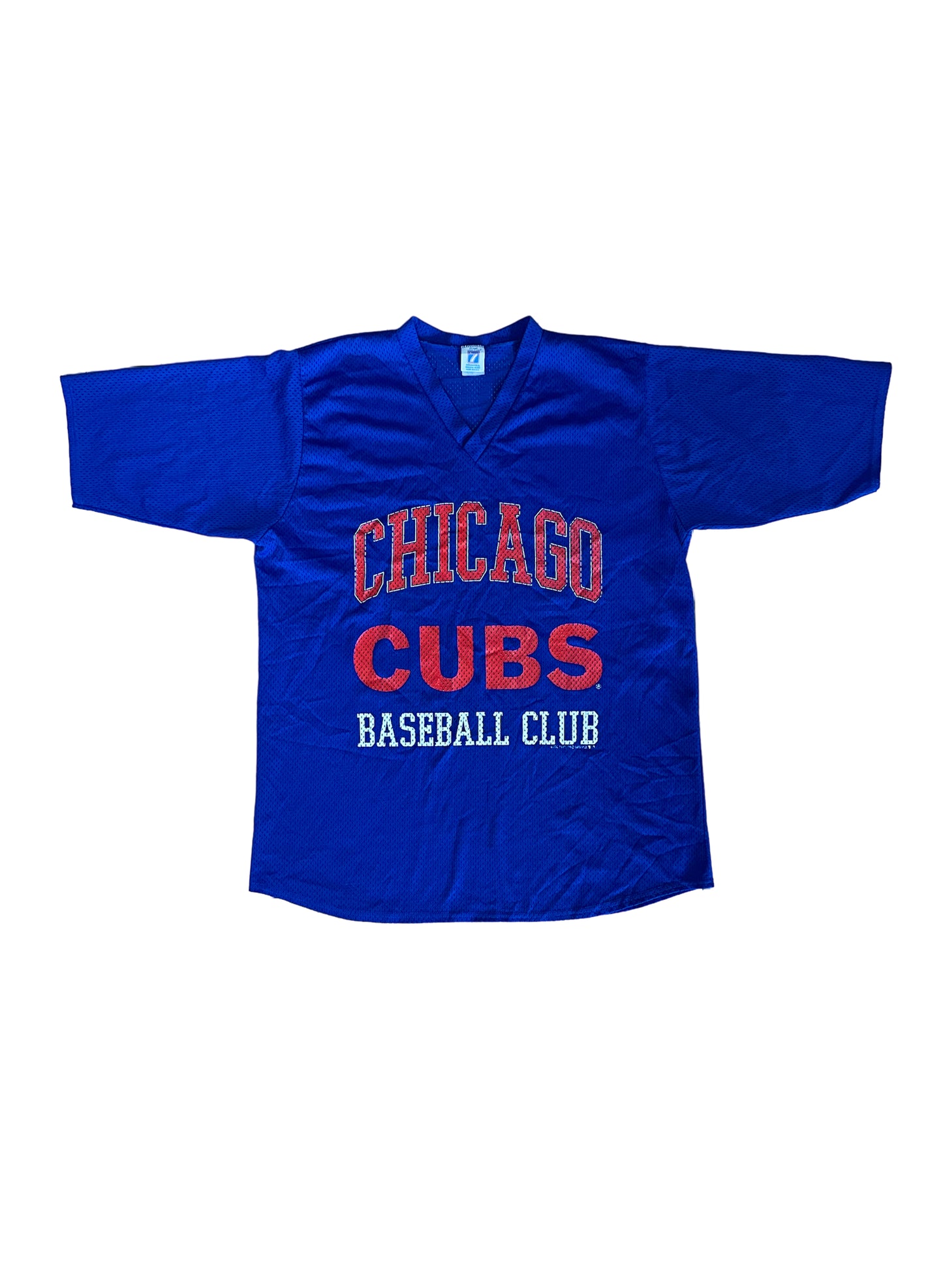 (UD-060) LOGO 7 CHICAGO CUBS MESH GAME SHIRT