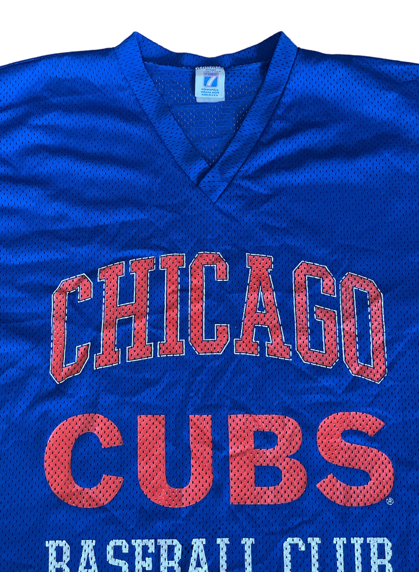 (UD-060) LOGO 7 CHICAGO CUBS MESH GAME SHIRT