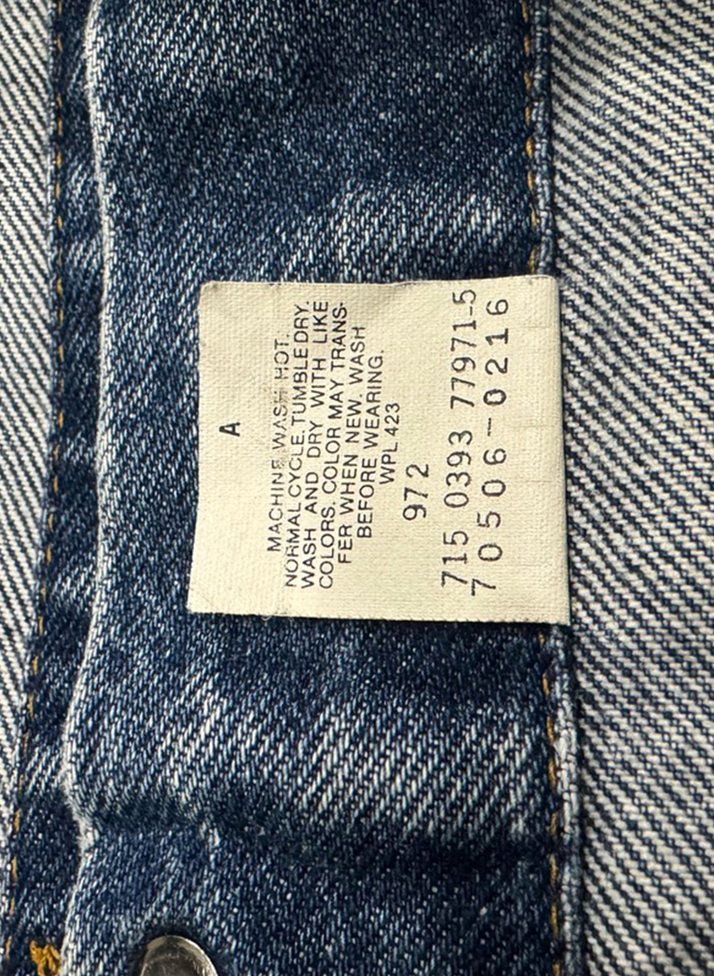 LEVI’S 70506 - 0216（made in U.S.A.）(SUP-068)