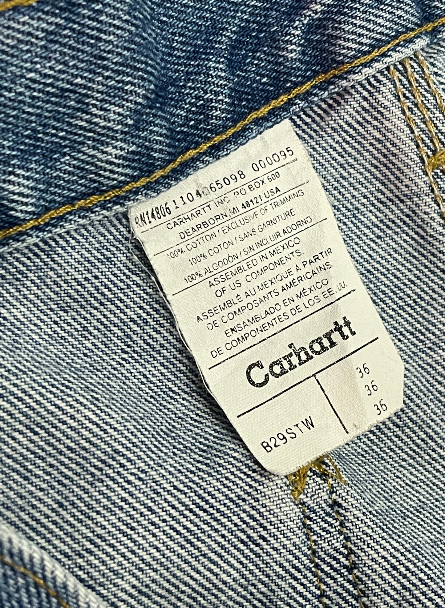 (SUP-091) Carhartt CARPENTER DENIM SHORTS（W36）