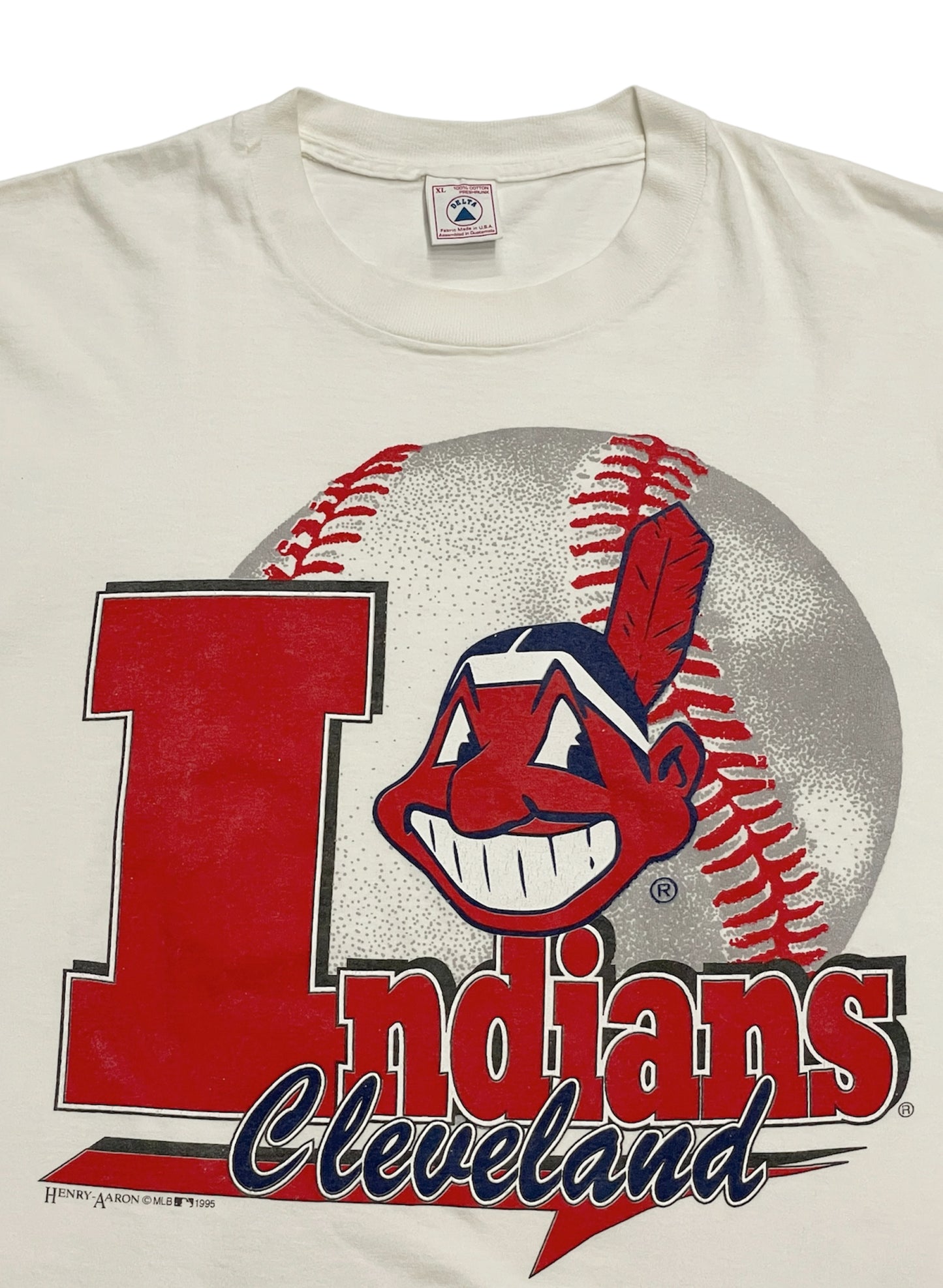 (UD-094) 1995 CLEVELAND INDIANS T-SHIRT