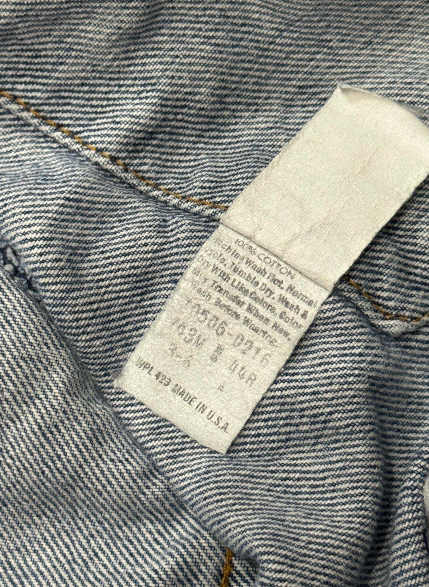 （SUP-104）LEVI’S 70506 - 0216 "BORO"（made in U.S.A.）