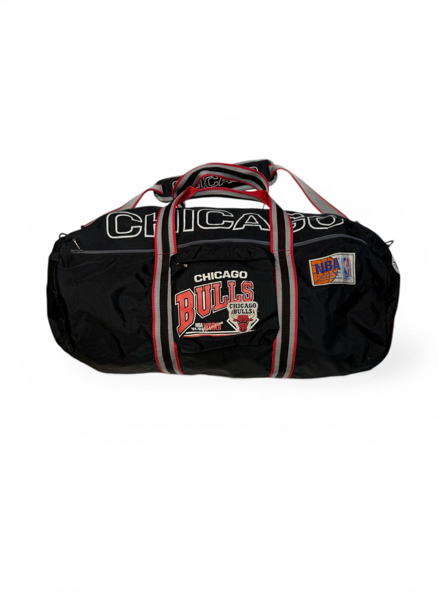 (UD-295) 90's CHICAGO BULLS 91-93 WORLD Champion BOSTON BAG