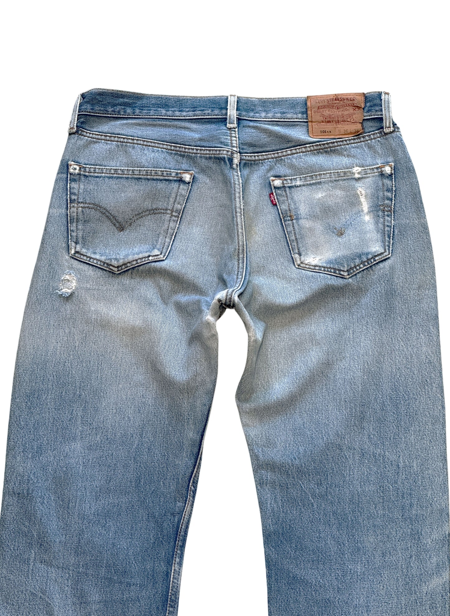 (SUP-633) 90s LEVI'S 501 "DAMAGE" - MADE IN MEXICO