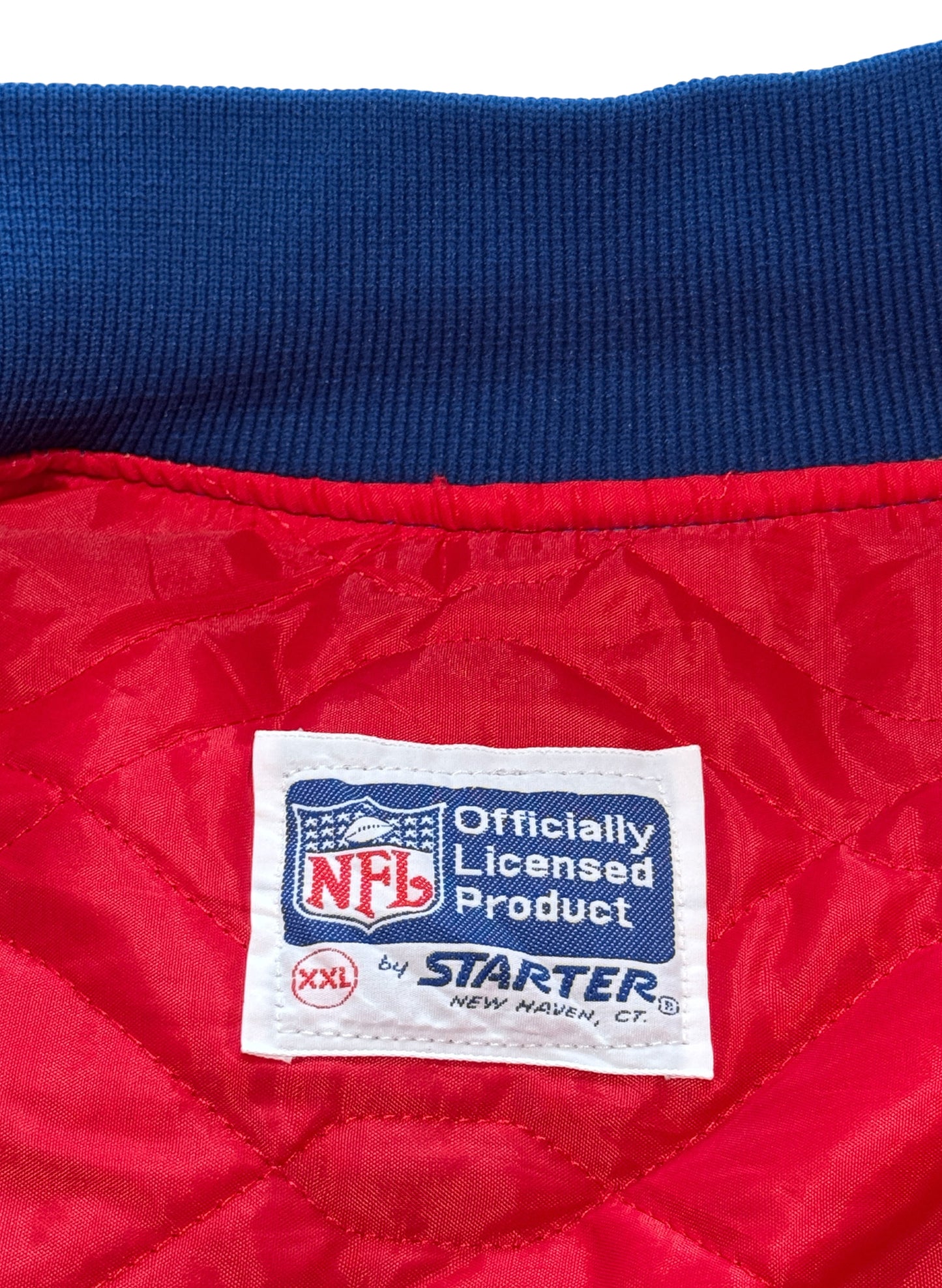 (SUP-784) STARTER NEW YORK GIANTS NYLON STADIUM JACKET - XXL