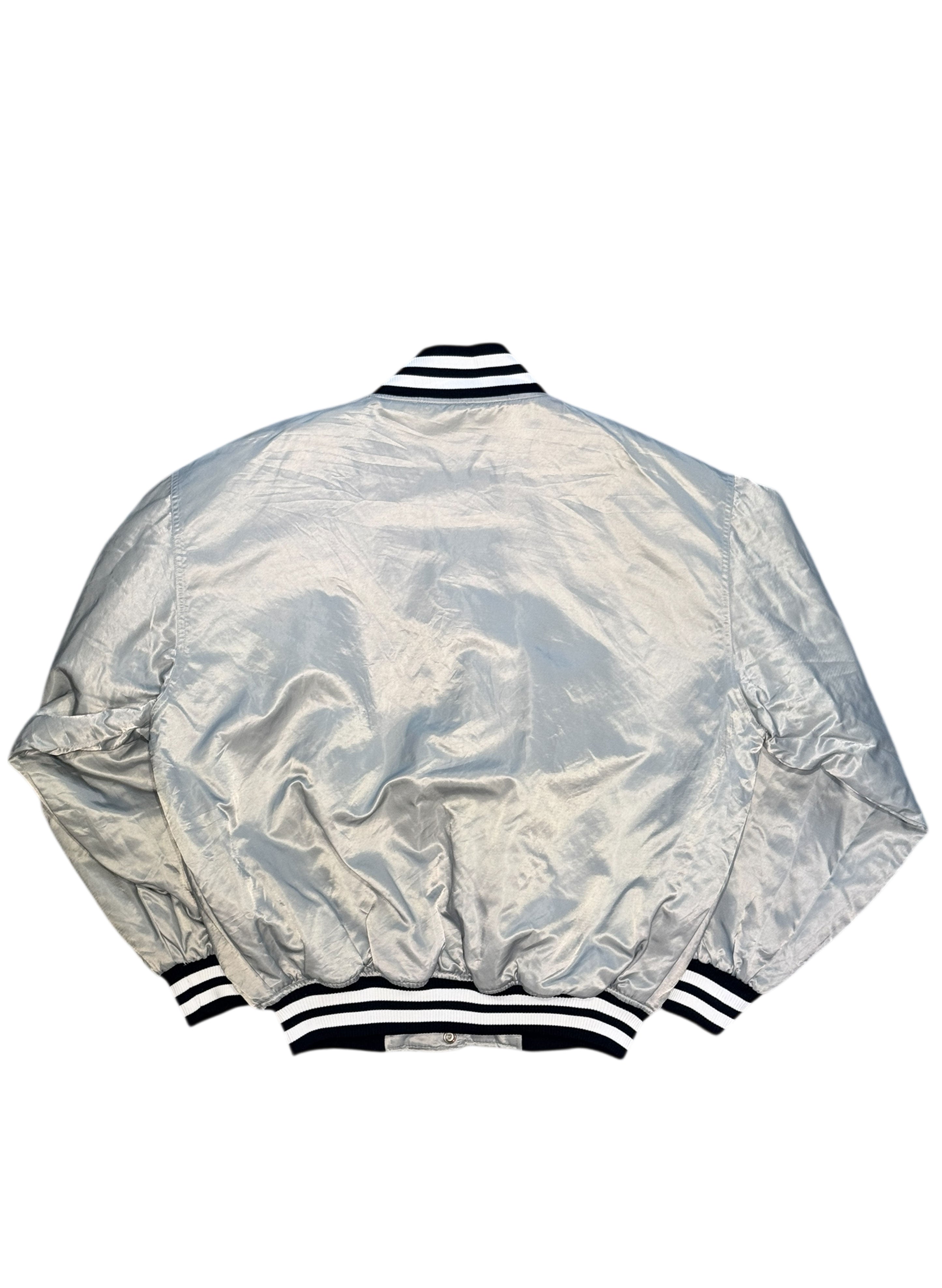 SUP-553) STARTER NEW YORK YANKEES QUILTING STADIUM JACKET - GREY