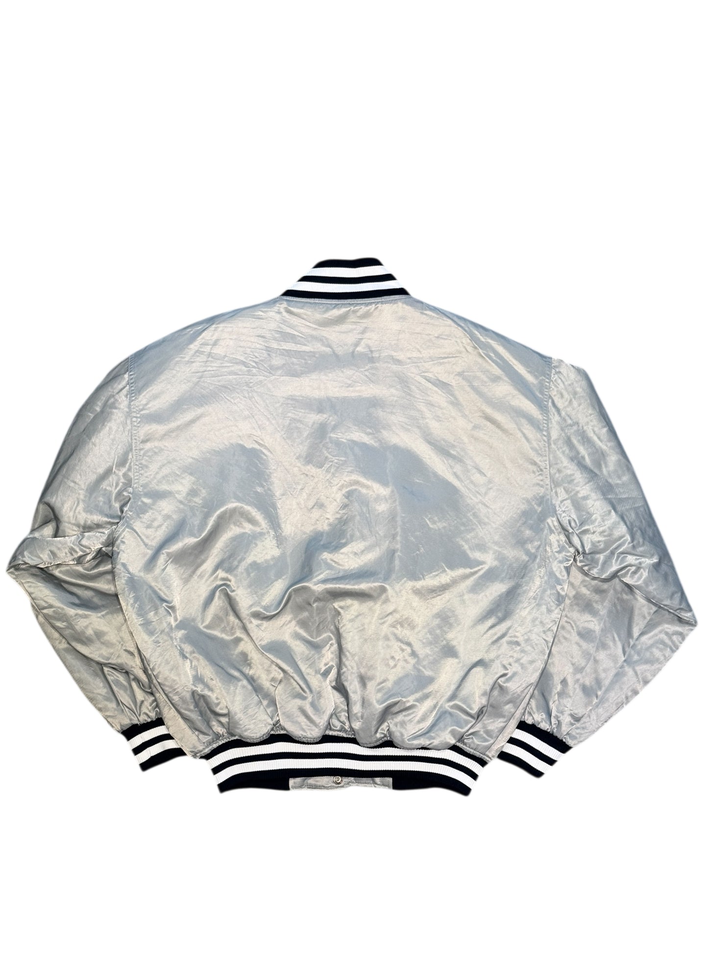 (SUP-553) STARTER NEW YORK YANKEES QUILTING STADIUM JACKET - GREY - L