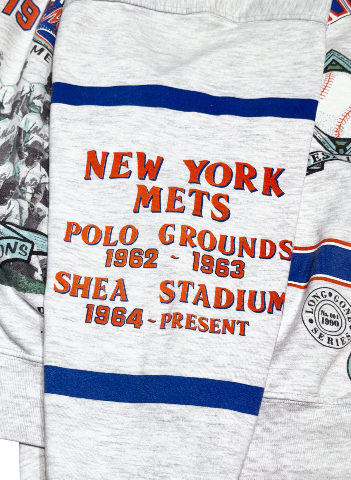 (SUP-882) MLB 1969 NEW YORK METS CREW NECK SWEAT - L - MADE IN U.S.A.