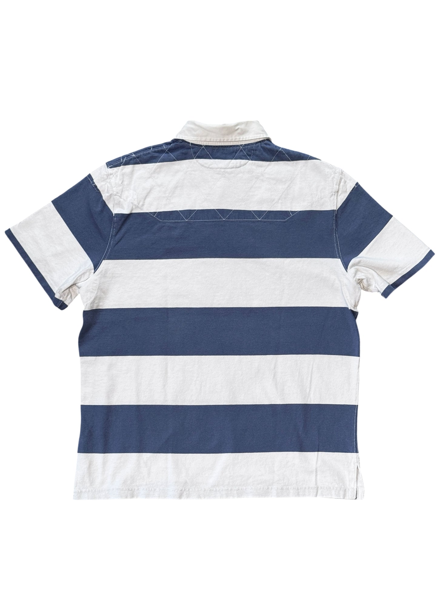 (SUP-702) Polo Ralph Lauren RUGBY SHIRT - WHITE/GREY