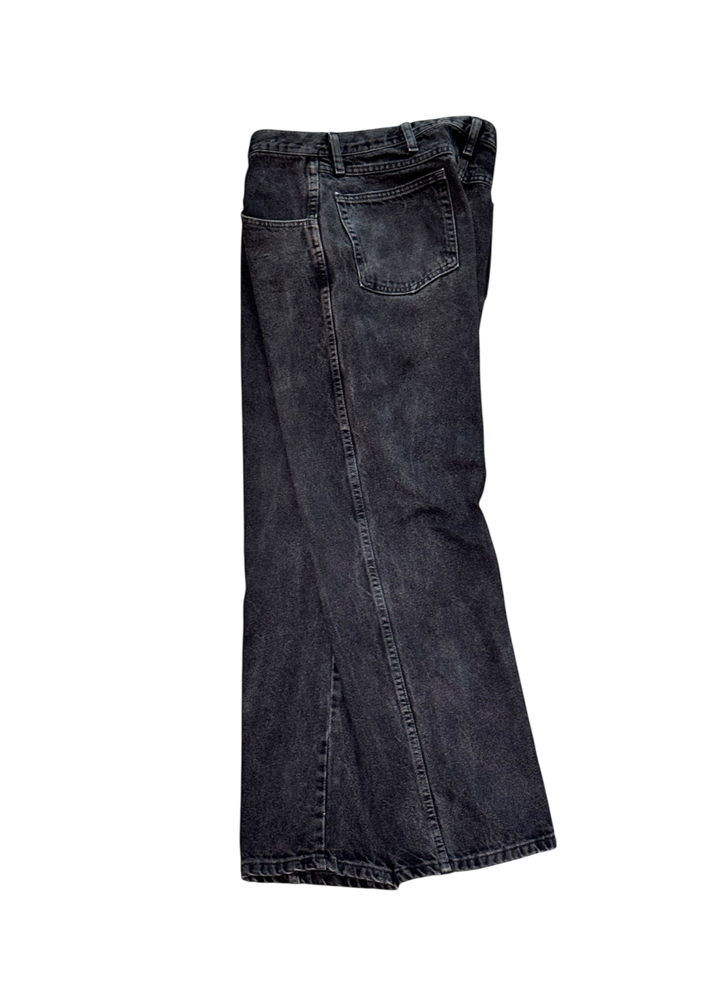 (SUP-462) RUSTLER BLACK DENIM - W38 x L30 - MADE IN MEXICO