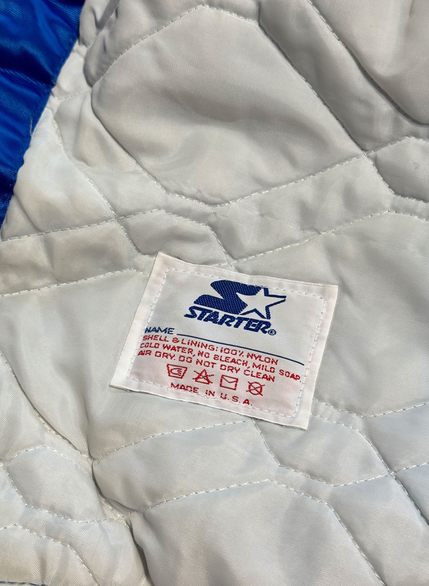 (SUP-559) STARTER NEW YORK METS QUILTING NYLON STADIUM JACKET - XL - MADE IN U.S.A.
