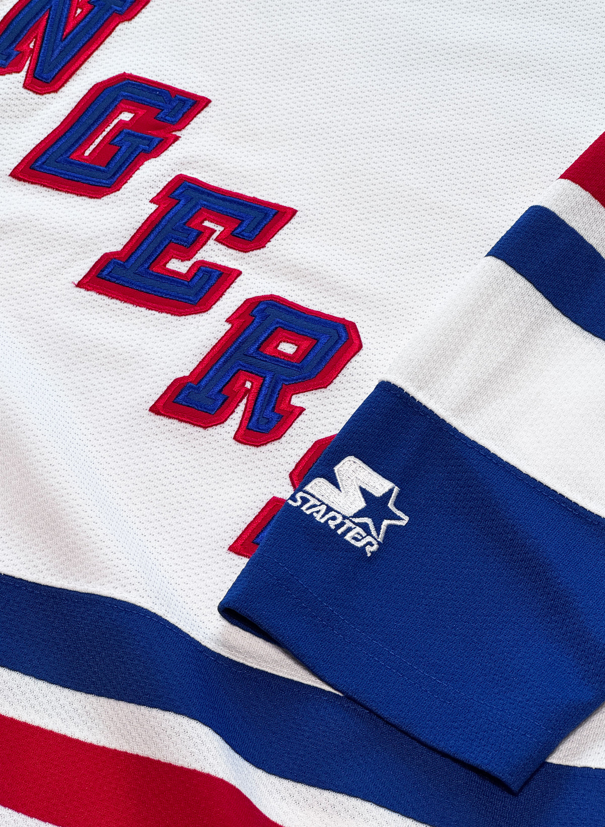 (SUP-795) STARTER NEW YORK RANGERS MESH HOCKEY SHIRT "Away" - L