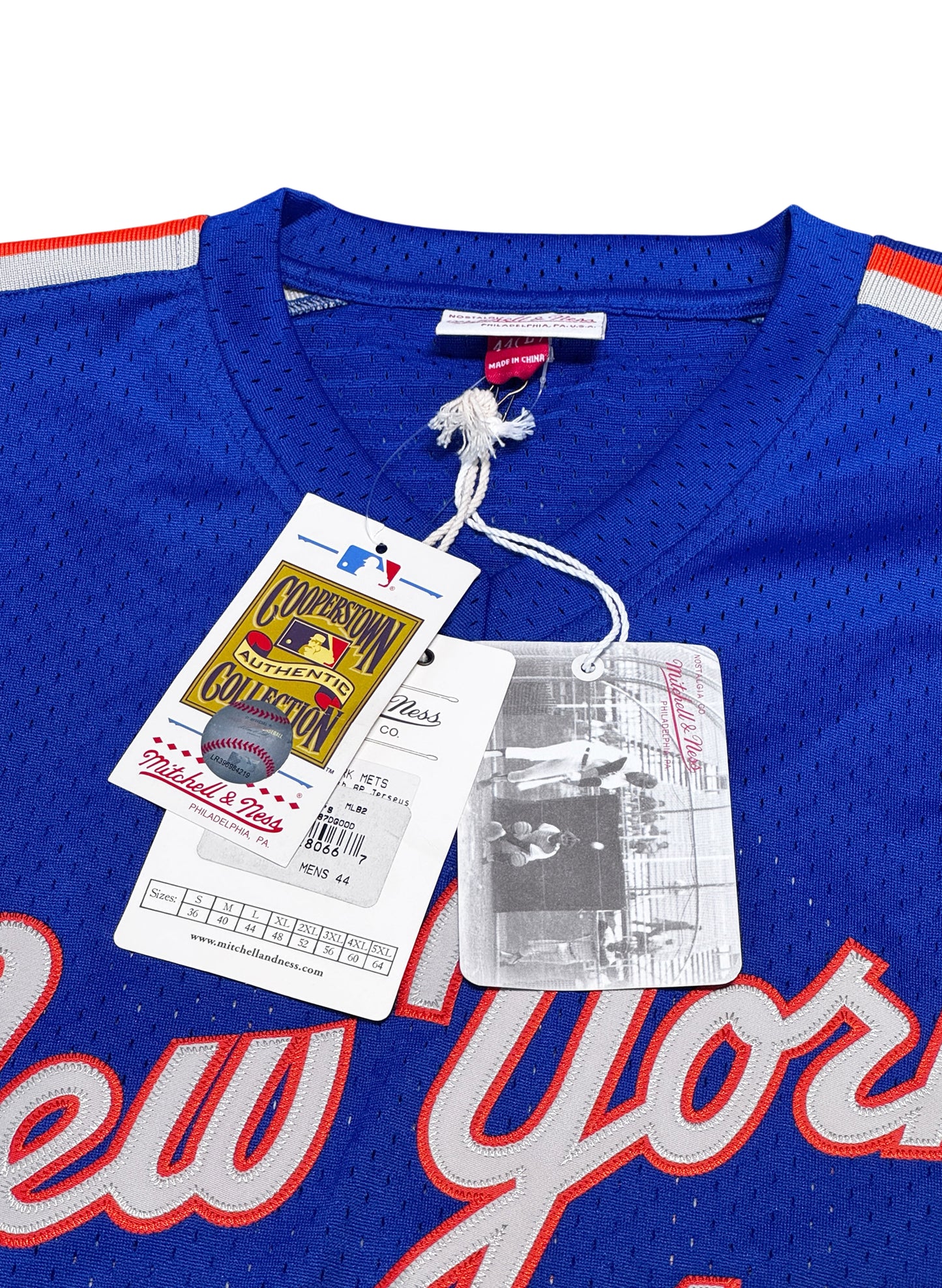 (SUP-806) DEADSTOCK Mitchell&Ness NEW YORK METS "16" Dwight Gooden - 44 ・L